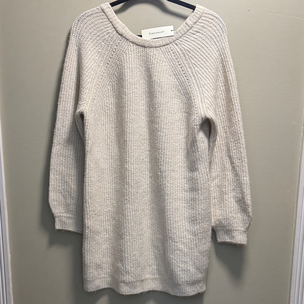 Francesca's Collections Heather Oat Sweater